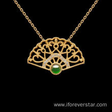 Fine Jewelry Wedding Imperial Green Jadeite Jade Pendant